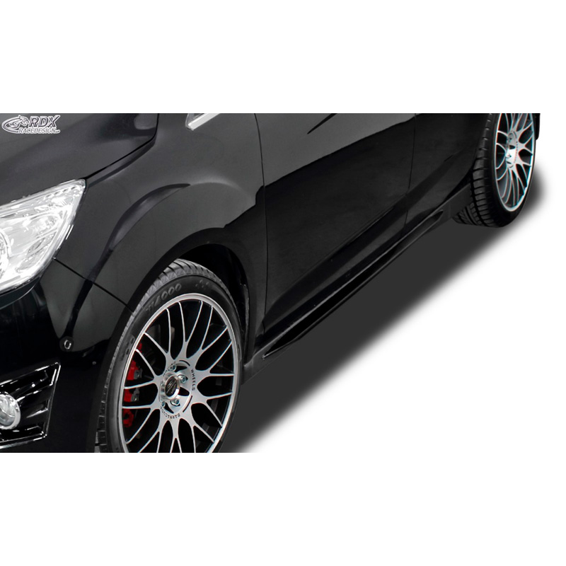 Image of RDX Racedesign Side Skirts Zwart ABS Plastic Ford C-Max, Grand C-Max