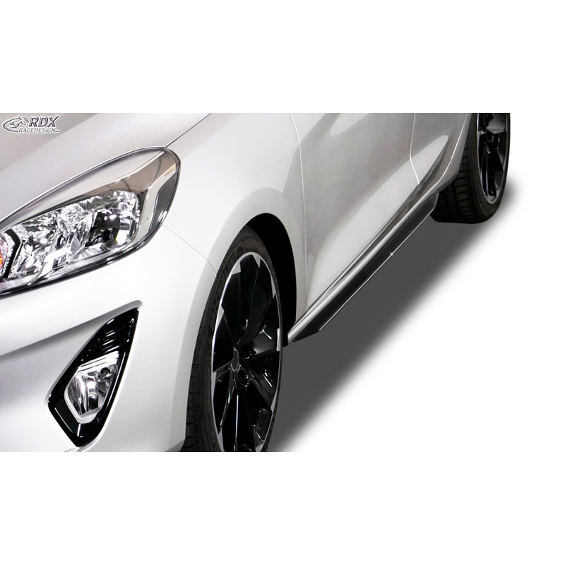 Image of RDX Racedesign Side Skirts Zwart ABS Plastic Ford Fiesta