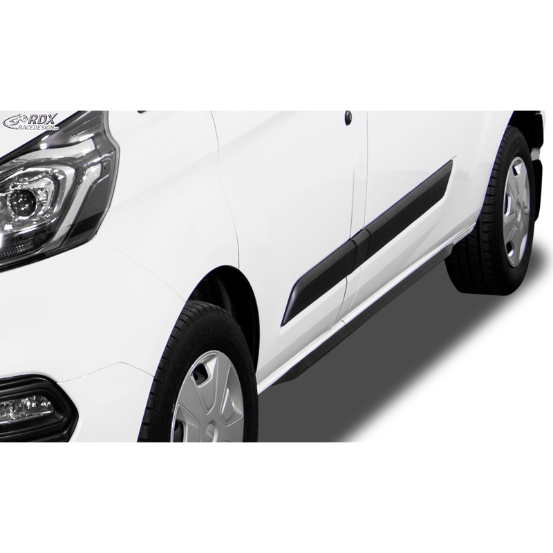 Image of RDX Racedesign Side Skirts Zwart ABS Plastic Ford Transit