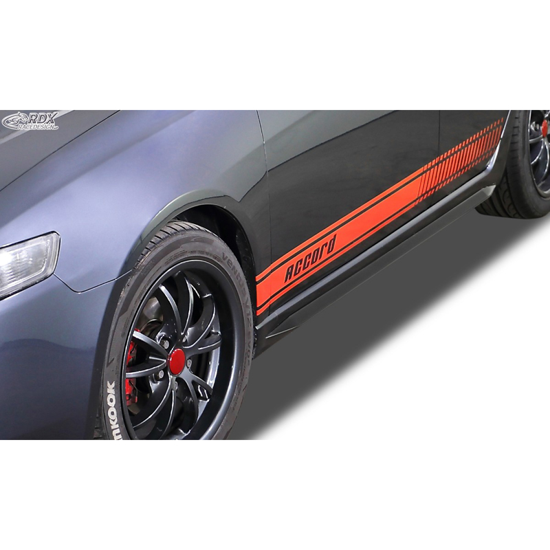 Image of RDX Racedesign Side Skirts Zwart ABS Plastic Honda Accord