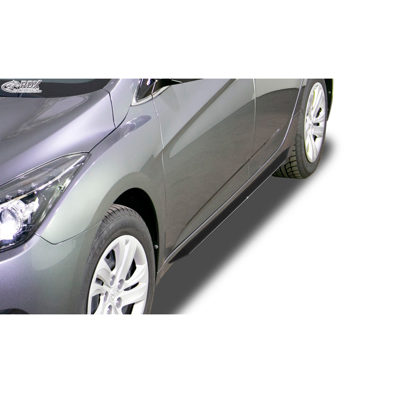 Image of RDX Racedesign Side Skirts Zwart ABS Plastic Hyundai I40 Facelift