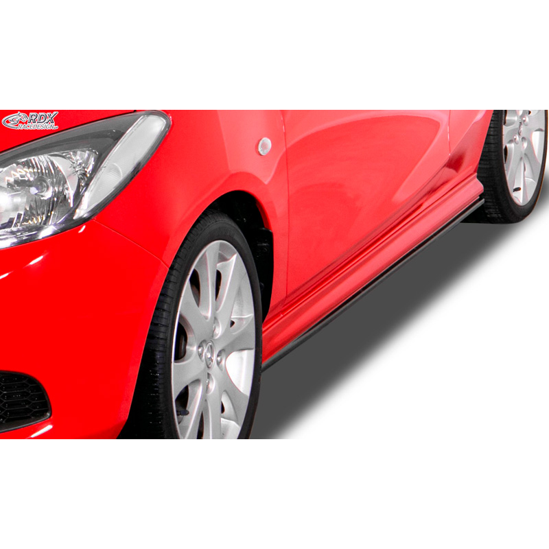 Image of RDX Racedesign Side Skirts Ongeverfd ABS Plastic Mazda 2