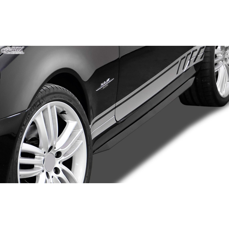 Image of RDX Racedesign Side Skirts Zwart ABS Plastic Mercedes SLK-Class