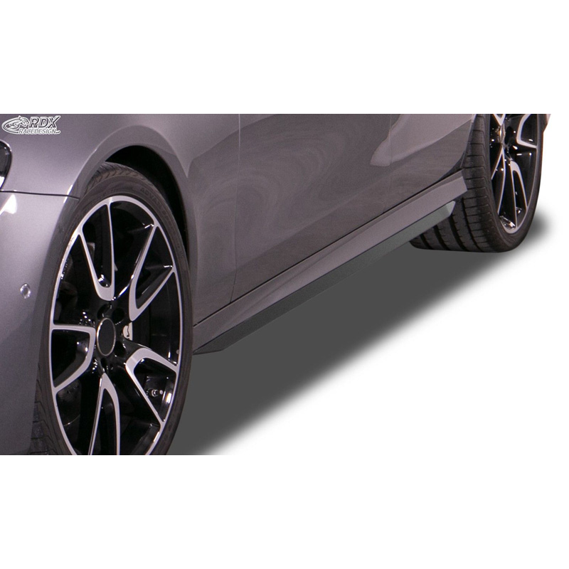 Image of RDX Racedesign Side Skirts Zwart ABS Plastic Mercedes E-Class