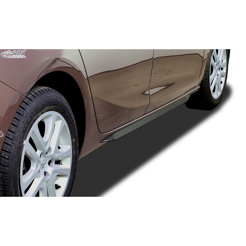 Image of RDX Racedesign Side Skirts Zwart ABS Plastic Opel Astra