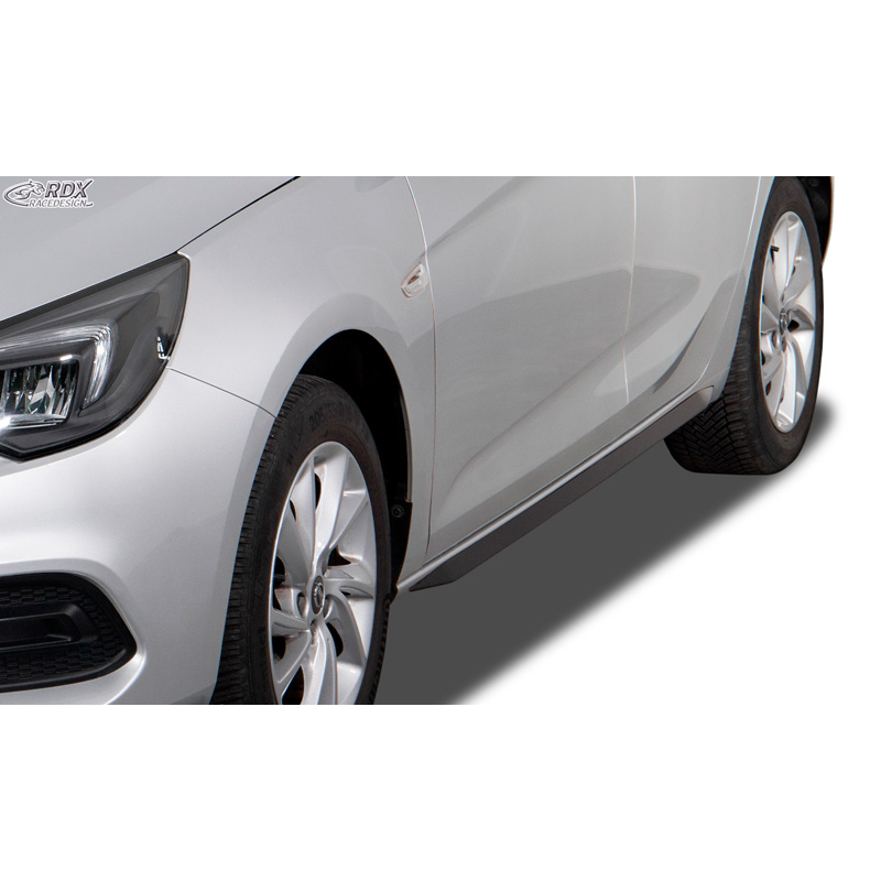 Image of RDX Racedesign Side Skirts Zwart ABS Plastic Opel Astra