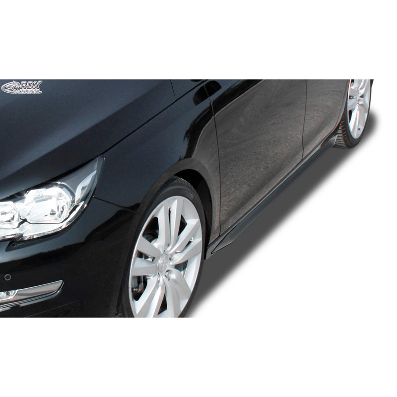 Image of RDX Racedesign Side Skirts Zwart ABS Plastic Peugeot 308