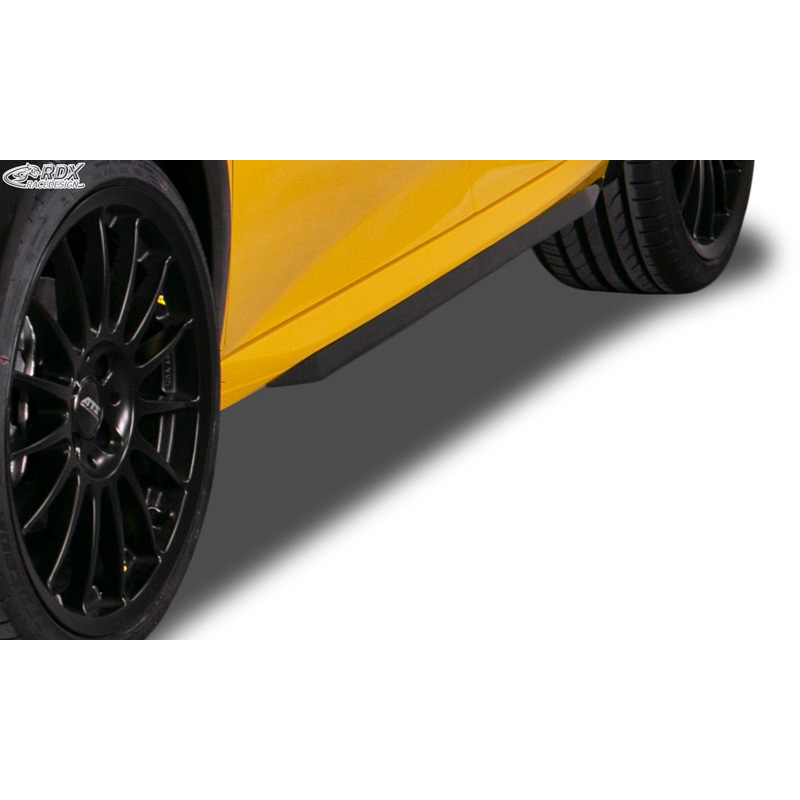 Image of RDX Racedesign Side Skirts Zwart ABS Plastic Peugeot 208