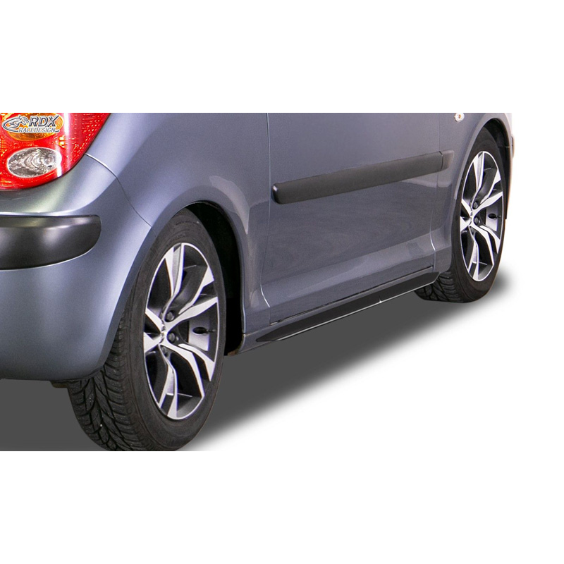 Image of RDX Racedesign Side Skirts Zwart ABS Plastic Peugeot 1007