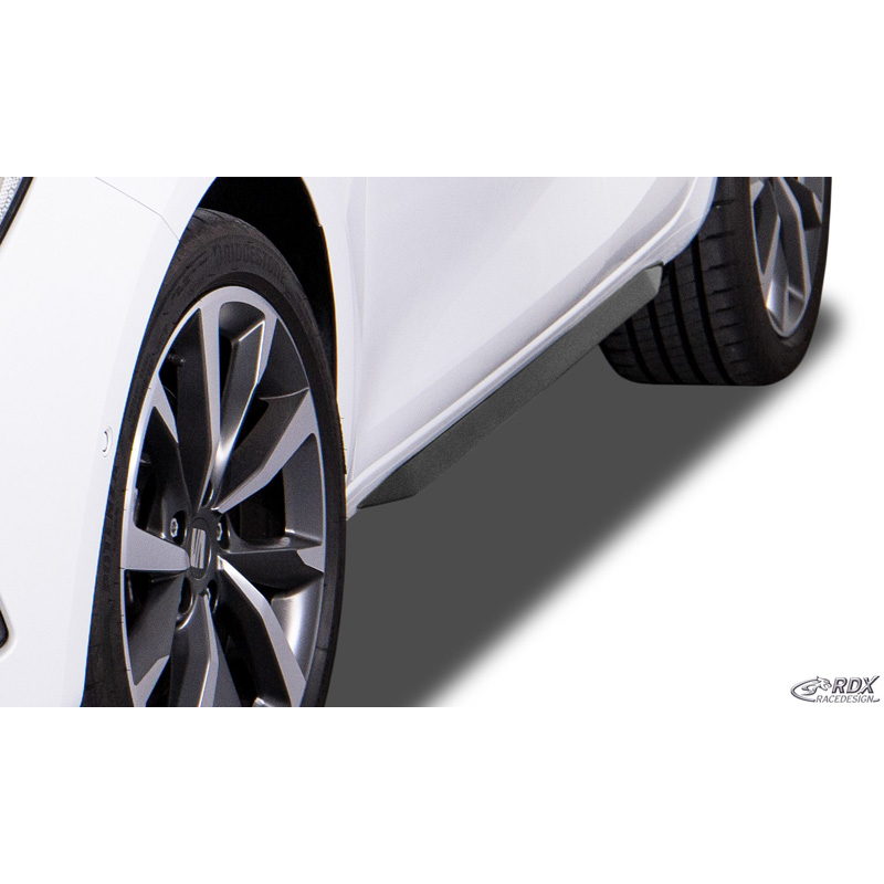 Image of RDX Racedesign Side Skirts Zwart ABS Plastic Seat Leon