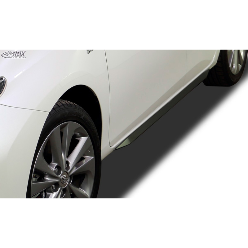 Image of RDX Racedesign Side Skirts Zwart ABS Plastic Toyota Auris