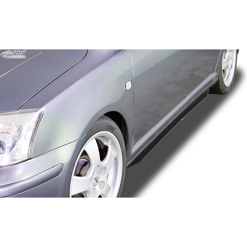 Image of RDX Racedesign Side Skirts Zwart ABS Plastic Toyota Avensis