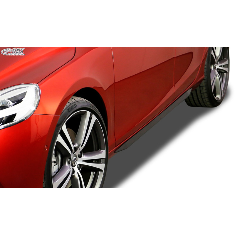 Image of RDX Racedesign Side Skirts Zwart ABS Plastic Volvo V40