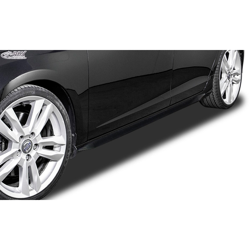 Image of RDX Racedesign Side Skirts Zwart ABS Plastic Volvo S60, V60