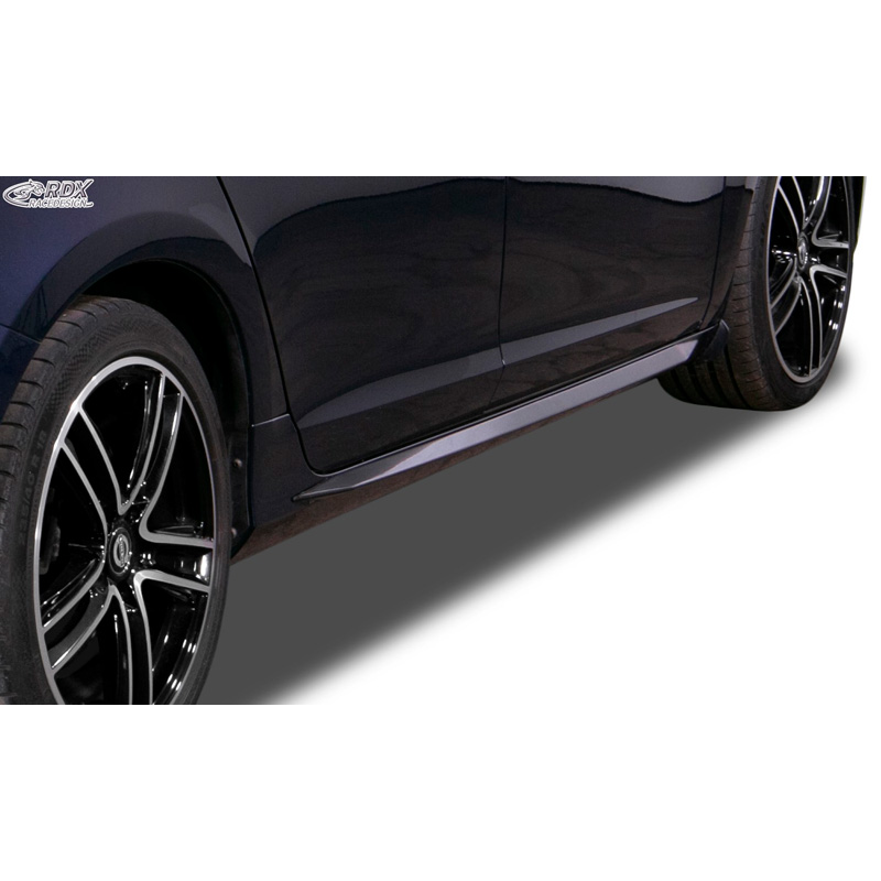 Image of RDX Racedesign Side Skirts Zwart ABS Plastic Volvo S60, V60