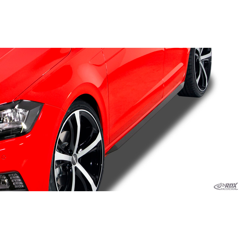 Image of RDX Racedesign Side Skirts Zwart ABS Plastic Volkswagen Polo