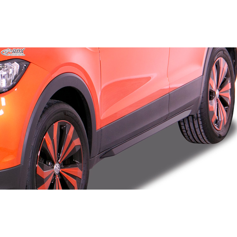 Image of RDX Racedesign Side Skirts Zwart ABS Plastic Volkswagen T-Cross