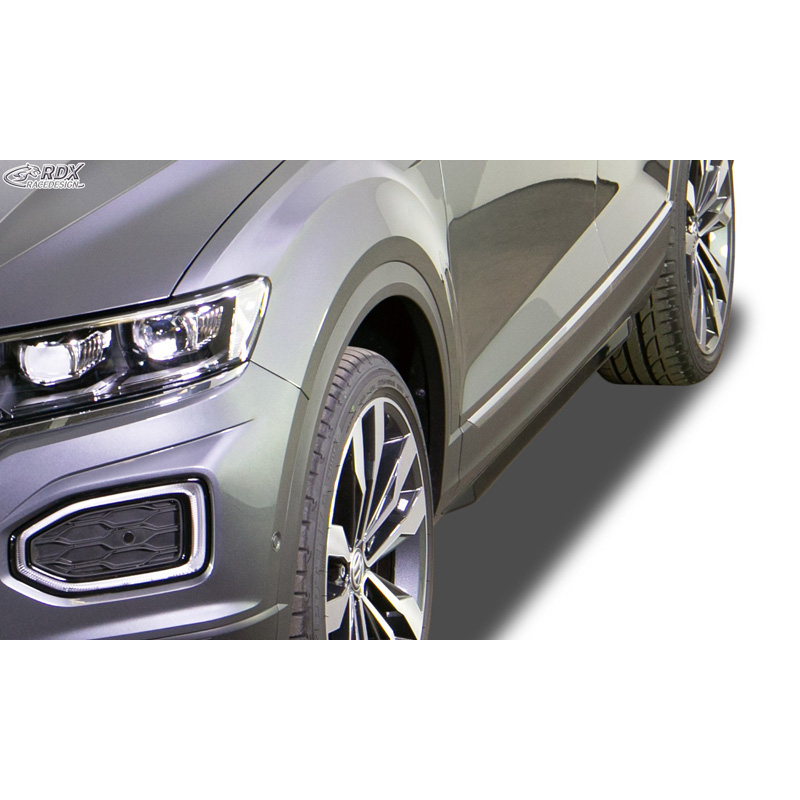 Image of RDX Racedesign Side Skirts Zwart ABS Plastic Volkswagen T-Roc