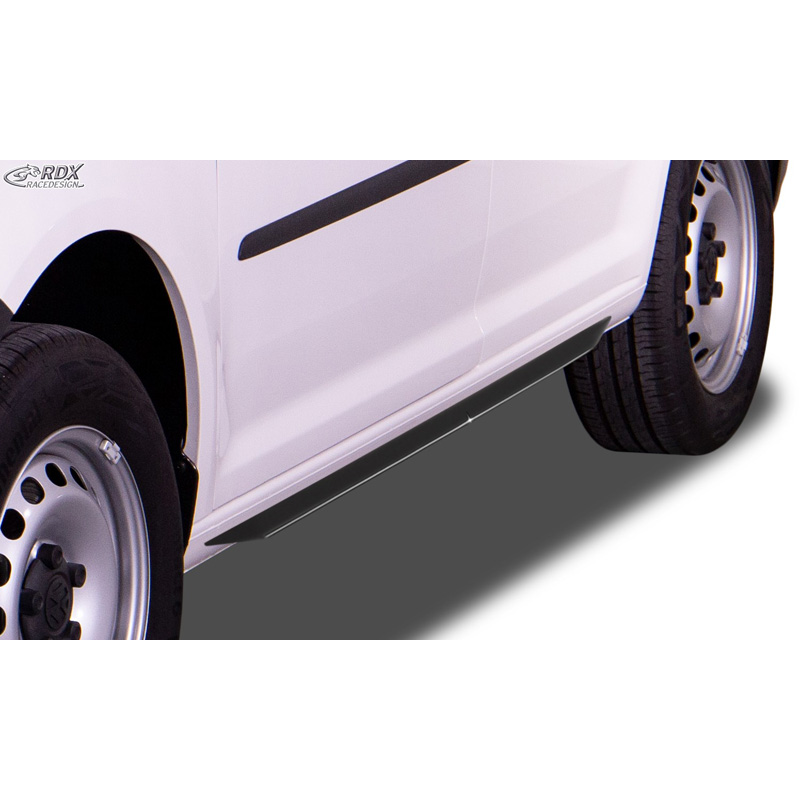 Image of RDX Racedesign Side Skirts Zwart ABS Plastic Volkswagen Caddy