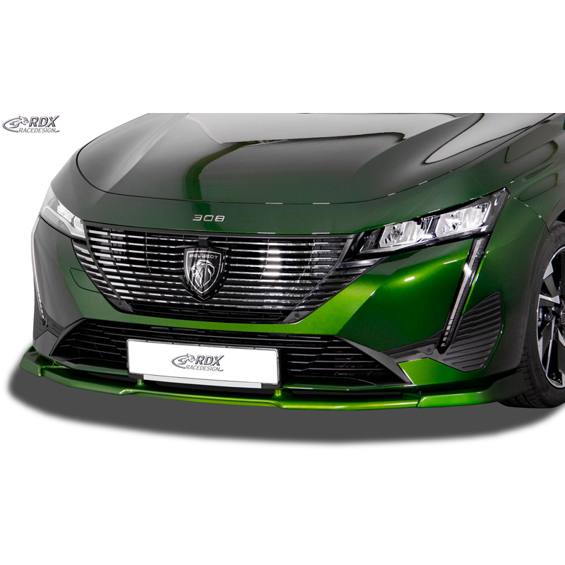 Image of RDX Racedesign Voor Bumper Lip Ongeverfd Polyurethane Peugeot 308