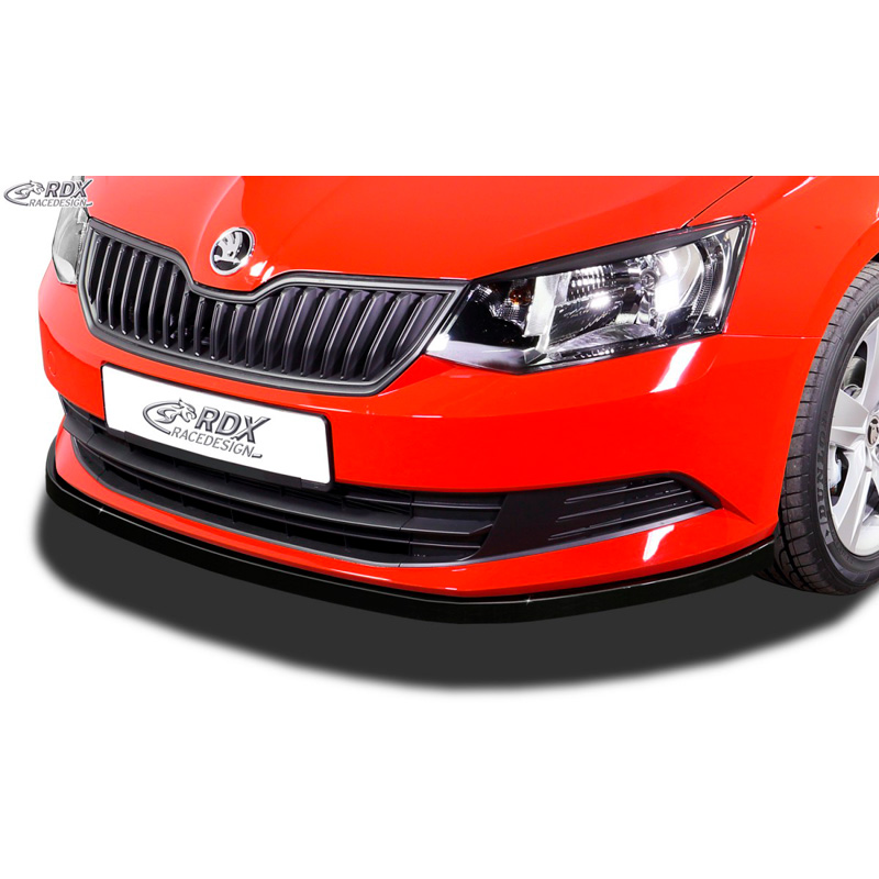 Image of RDX Racedesign Voor Bumper Lip Zwart ABS Plastic Skoda Fabia