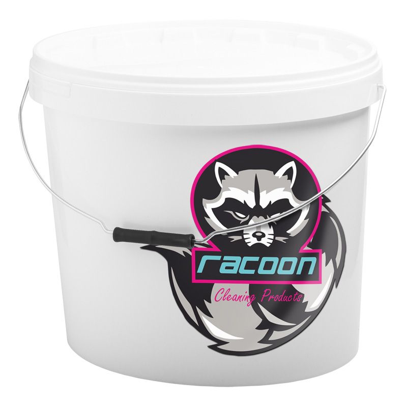 Image of Racoon Wash Bucket Wit 18 Liter Kunststof