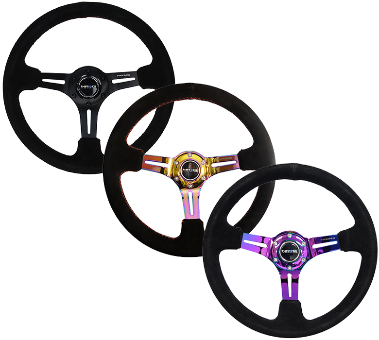 Image of NRG Innovations Stuur 350mm 76mm Suède