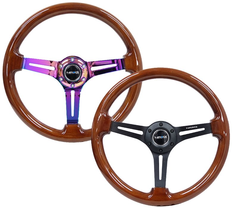 Image of NRG Innovations Stuur - Bruin 350mm 76mm Hout