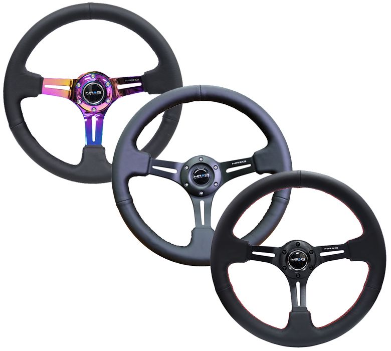 Image of NRG Innovations Stuur 350mm 76mm Leer