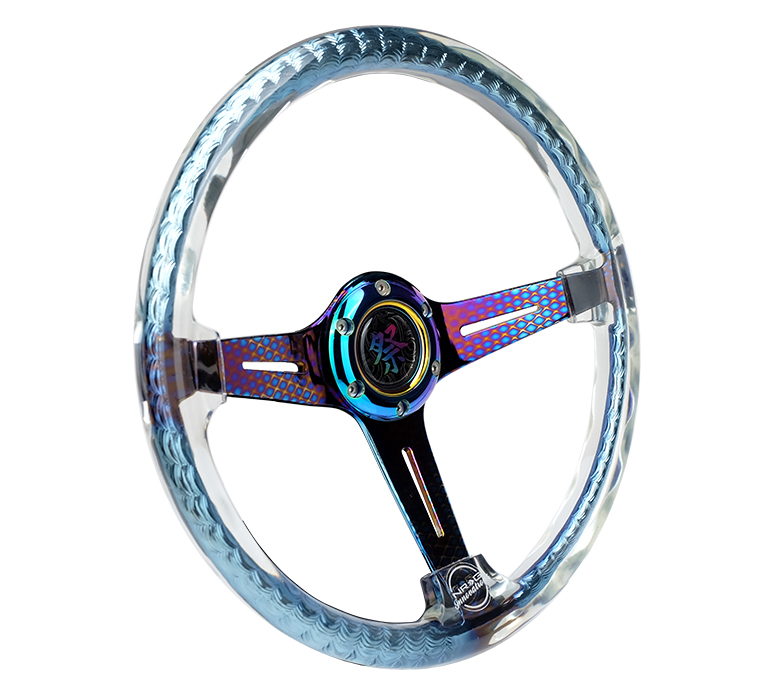 Image of NRG Innovations Stuur Matsuri Helder - Neo Chroom 350mm Acryl