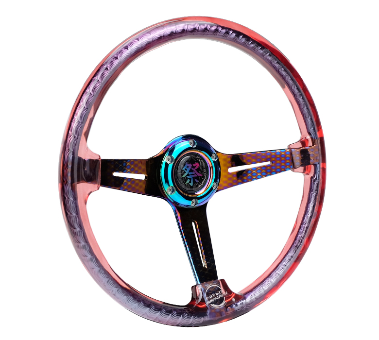 Image of NRG Innovations Stuur Matsuri Rood - Neo Chroom 350mm Acryl