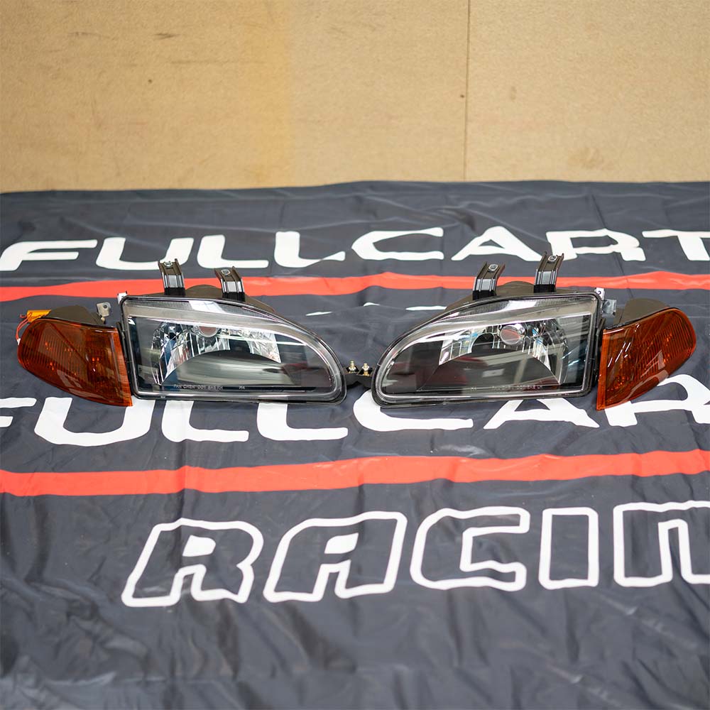 Image of SK-Import Koplamp TWEEDE KANS Black Housing Honda Civic