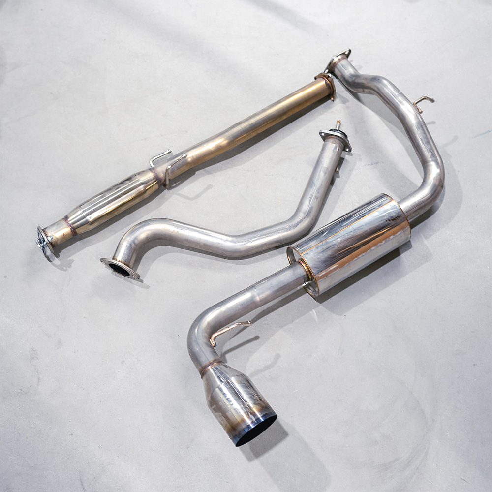 Image of SK-Import Cat-back Uitlaatsysteem TWEEDE KANS 61mm Roestvrij Staal Honda CRX
