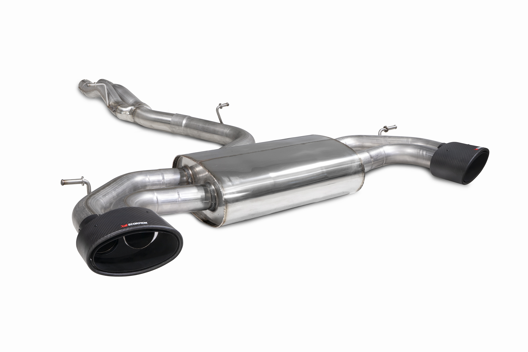 Image of Scorpion Exhausts Cat-back Uitlaatsysteem Non-Valved Ascari EVO 80mm Roestvrij Staal Audi RS3
