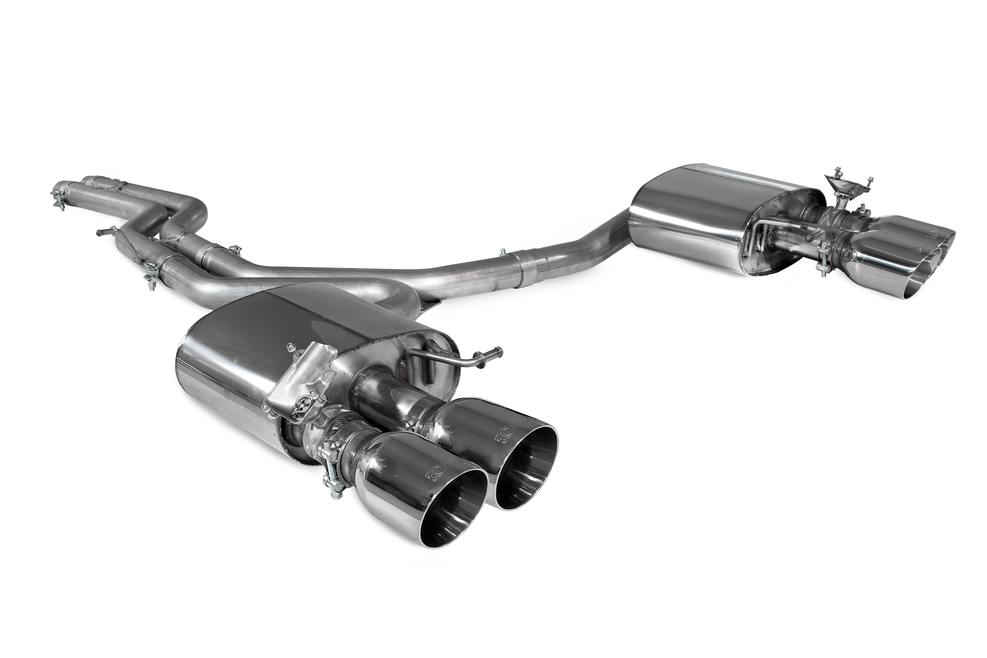 Image of Scorpion Exhausts Half Systeem Daytona 63.5mm Roestvrij Staal Audi S4