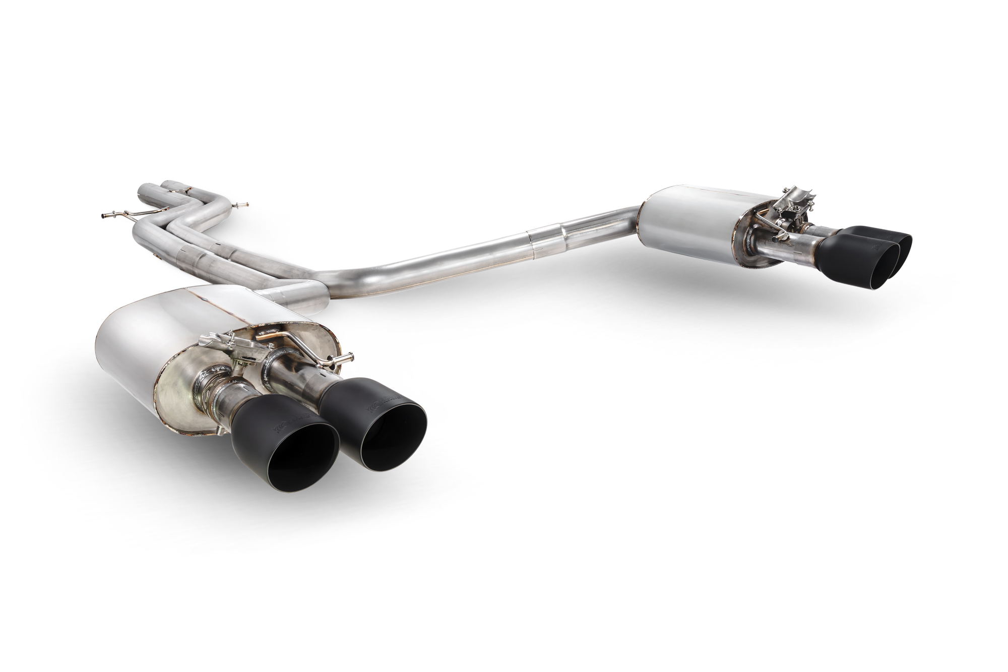 Image of Scorpion Exhausts Half Systeem Valved Daytona 70mm Roestvrij Staal Audi S6,S7