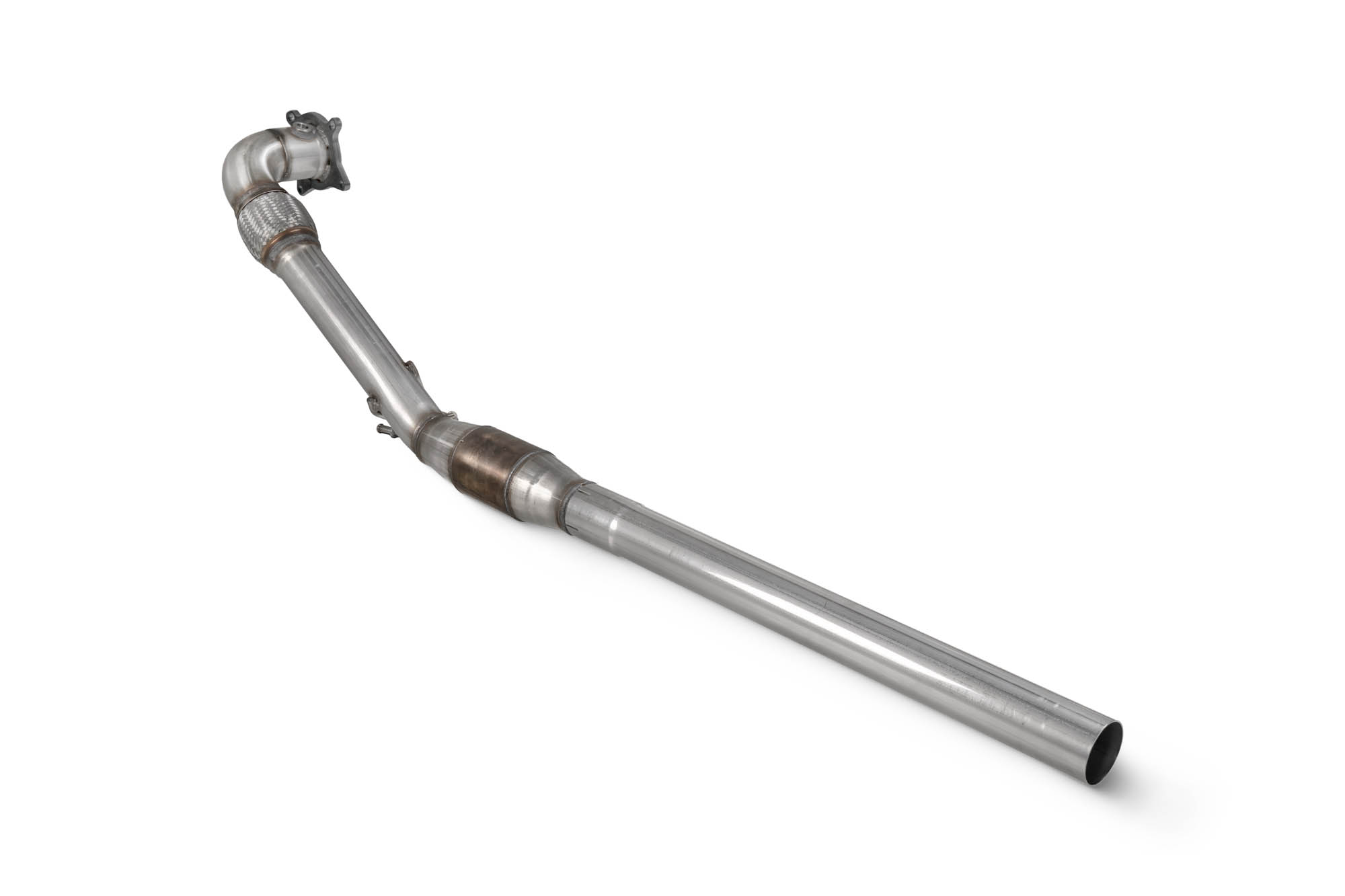 Image of Scorpion Exhausts Downpipe Met High Flow Katalysator 70mm Roestvrij Staal Audi TTS