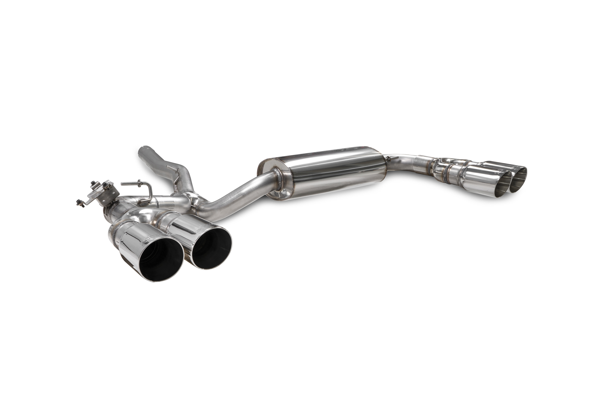 Image of Scorpion Exhausts Cat-back Uitlaatsysteem Valved Daytona 70mm Roestvrij Staal BMW 2-serie
