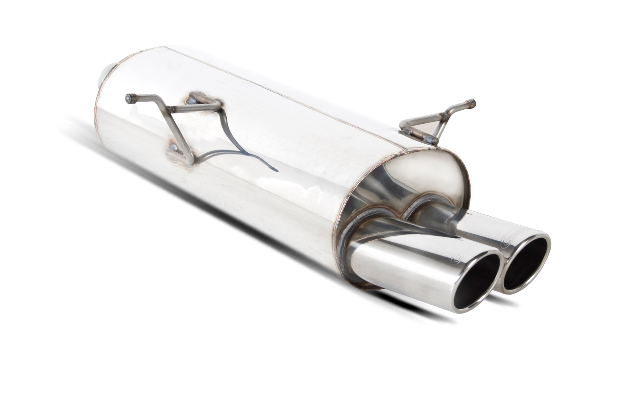 Image of Scorpion Exhausts Uitlaat Demper Twin Monaco 63.5mm Roestvrij Staal BMW 3-serie