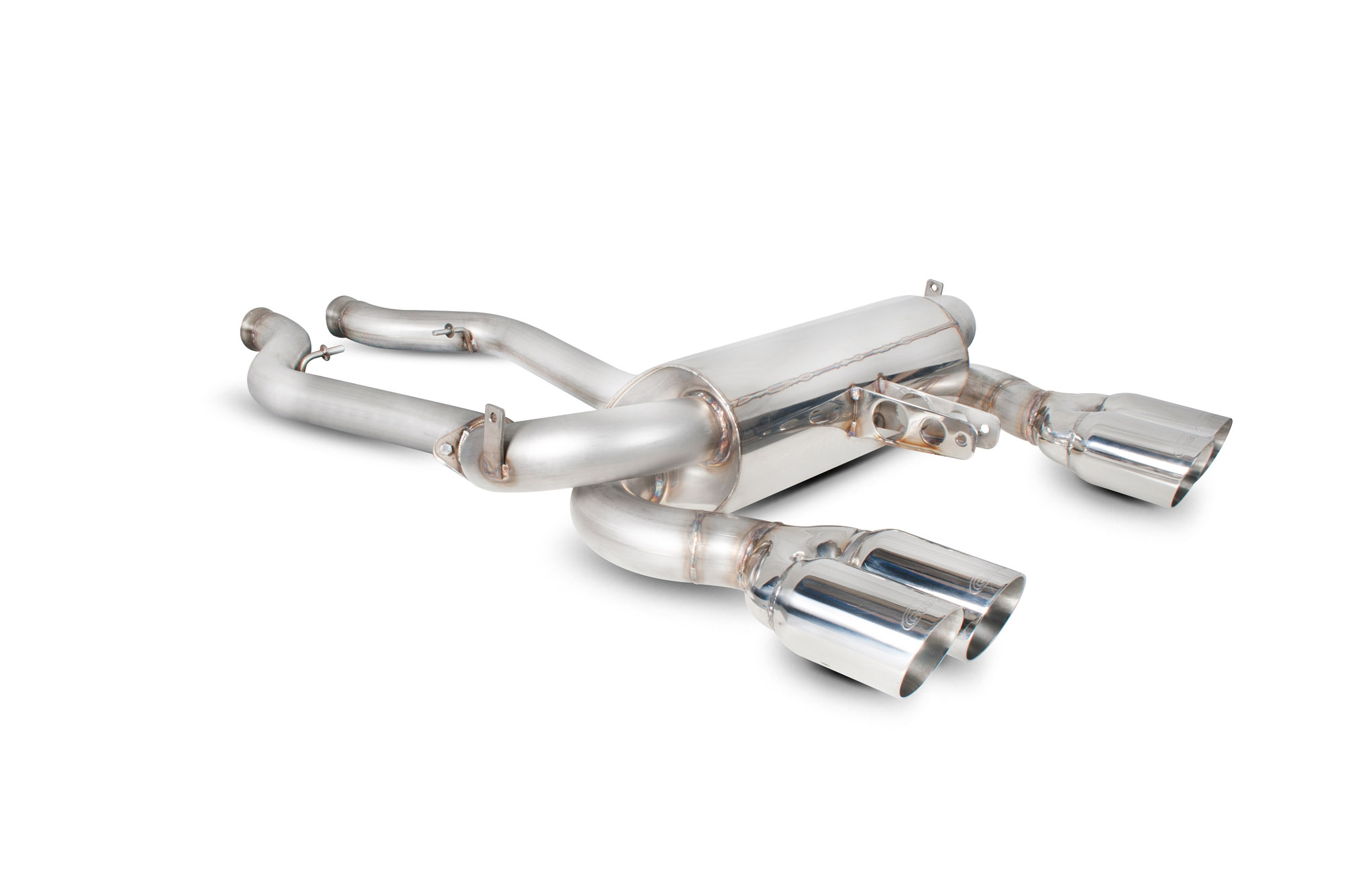 Image of Scorpion Exhausts Half Systeem Daytona 70mm Roestvrij Staal BMW 3-serie