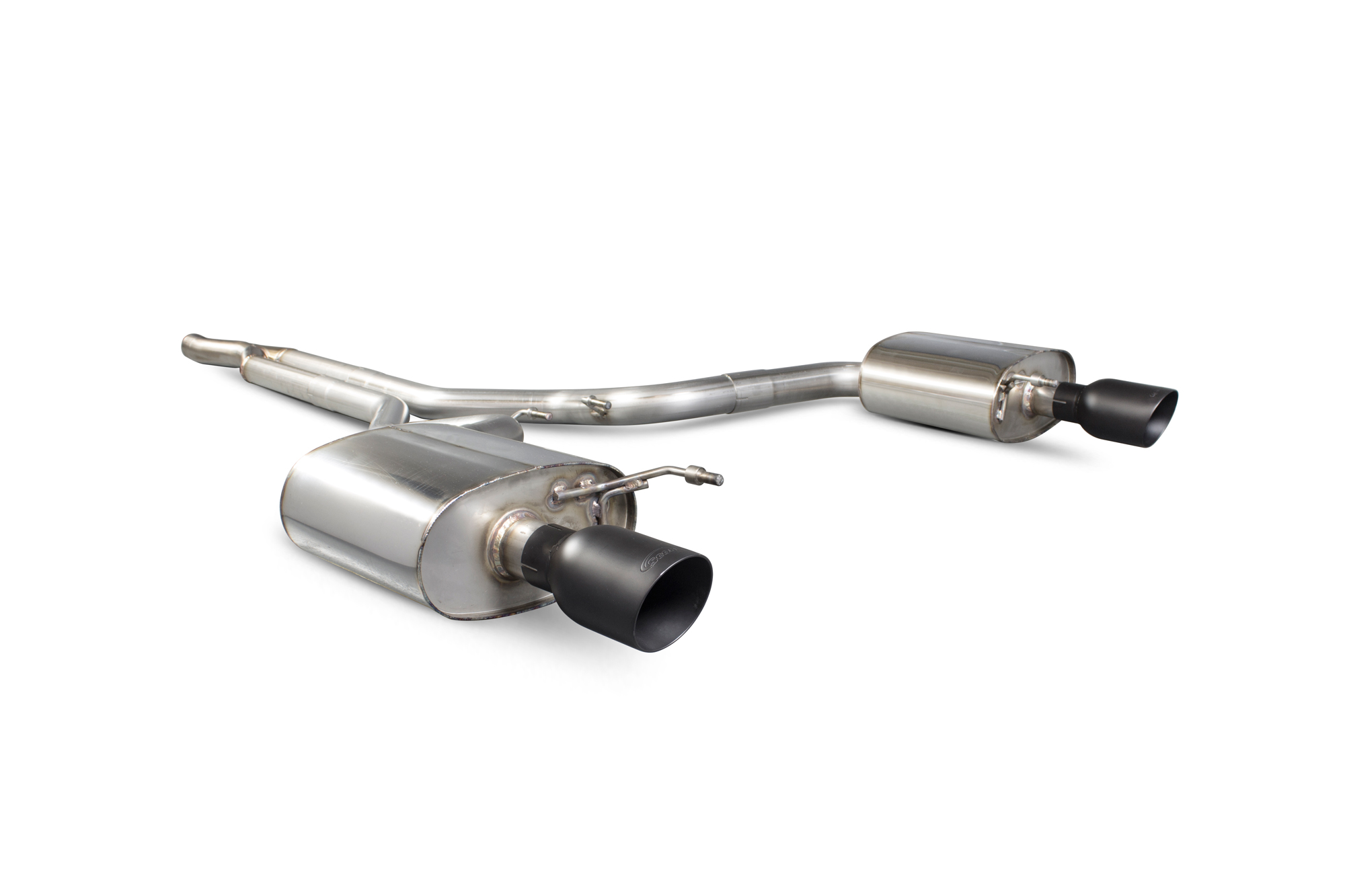 Image of Scorpion Exhausts Cat-back Uitlaatsysteem Daytona Ceramic 70mm Roestvrij Staal Ford Mustang