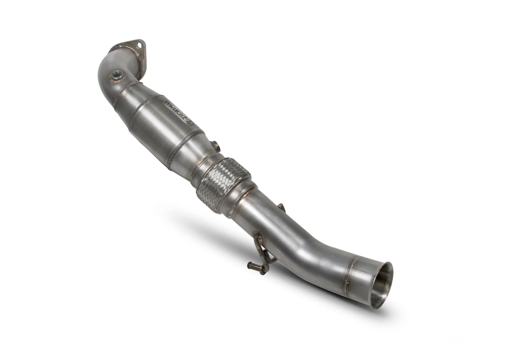 Image of Scorpion Exhausts Downpipe Met High Flow Katalysator 76mm Roestvrij Staal Ford Focus