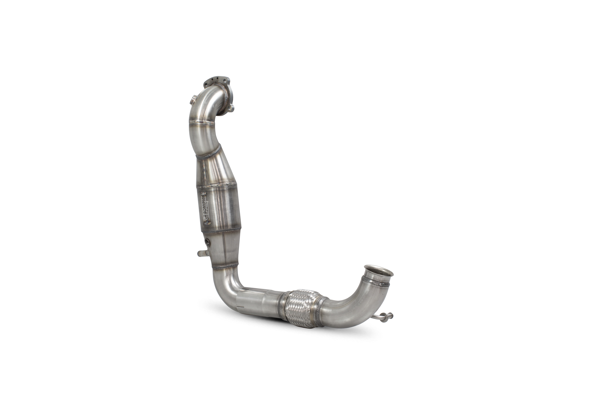 Image of Scorpion Exhausts Downpipe Met High Flow Katalysator 63.5mm Roestvrij Staal Ford Fiesta