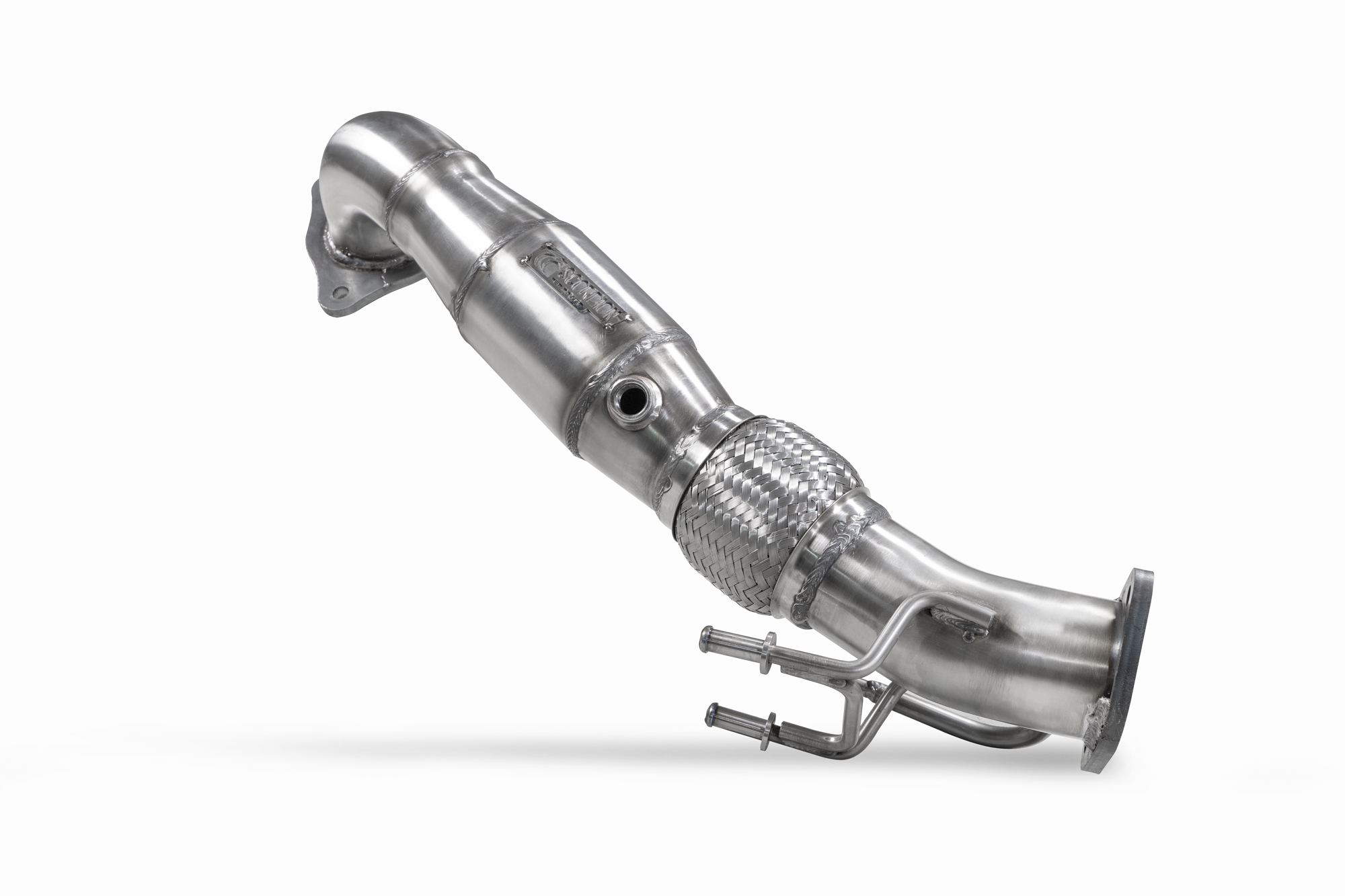 Image of Scorpion Exhausts Downpipe Met High Flow Katalysator 76mm Roestvrij Staal Ford Focus