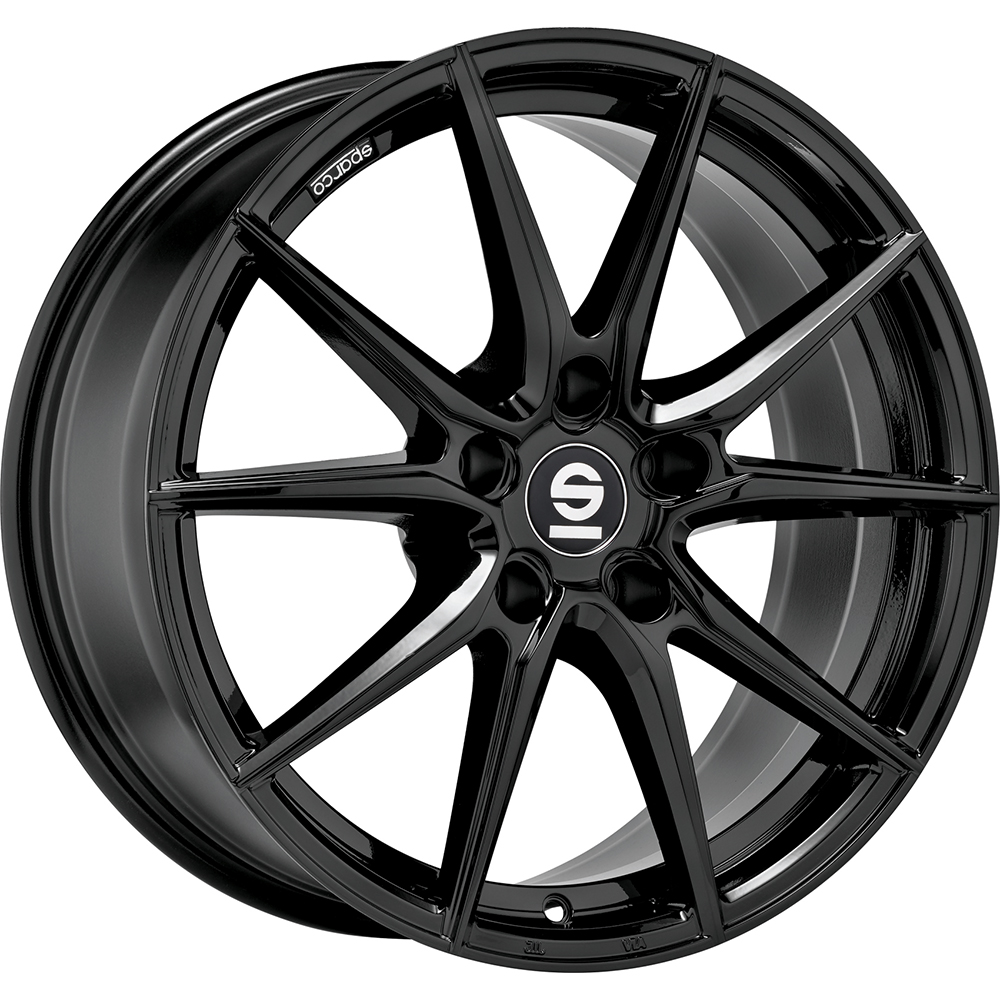 Image of Sparco DRS Velgen 17 Inch 7.5J ET35 5x100 Gloss Black