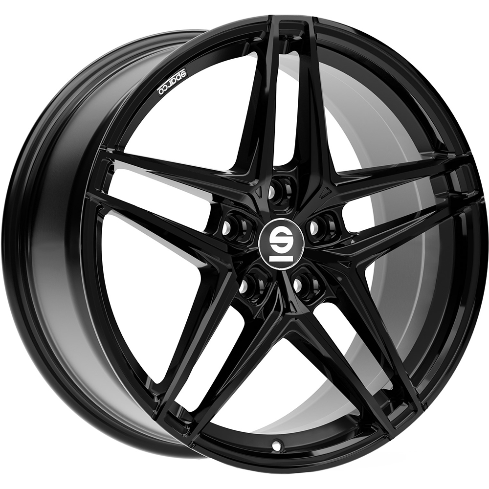 Image of Sparco Record Velgen 19 Inch 8J ET30 5x112 Gloss Black