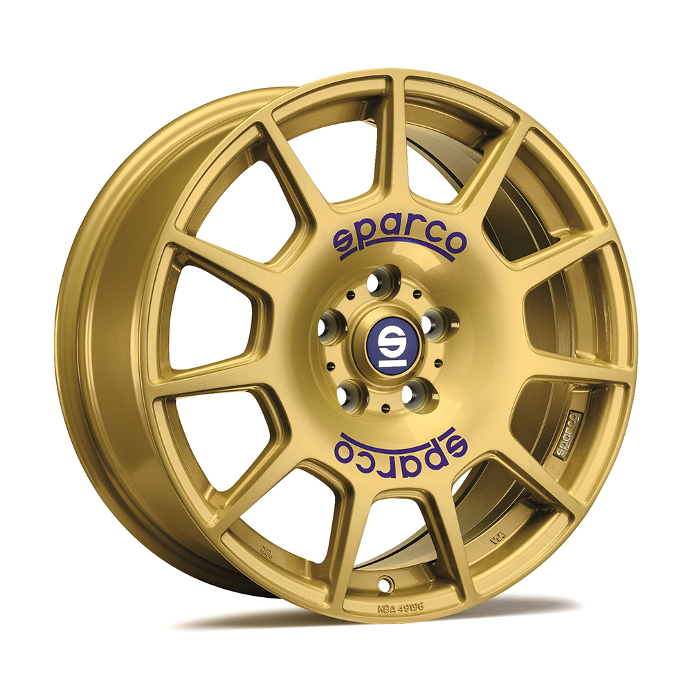 Image of Sparco Terra Velgen 17 Inch 7.5J ET48 5x100 Race Gold