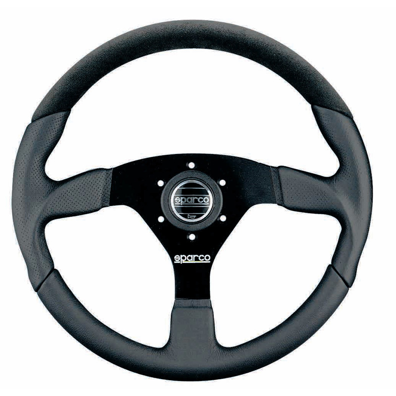 Image of Sparco Stuur L505 Zwart 350mm Leer