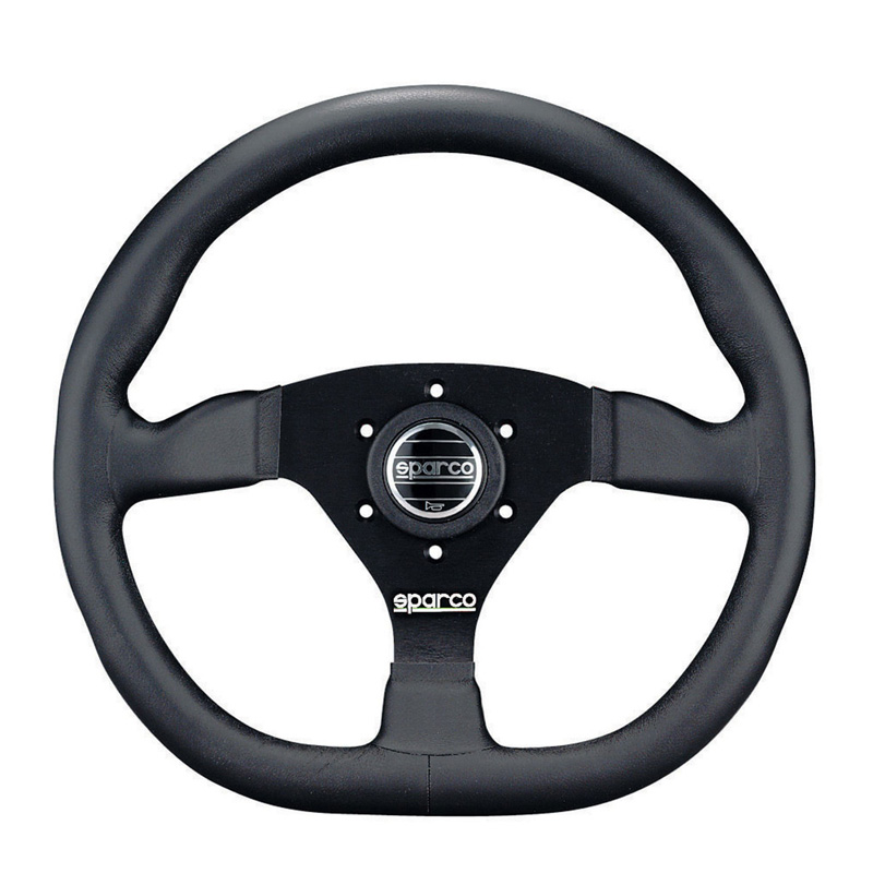 Image of Sparco Stuur L360 Zwart 330mm Leer