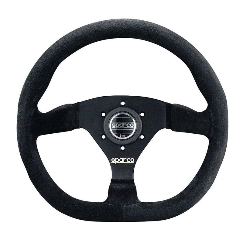 Image of Sparco Stuur L360 Zwart 330mm Suède